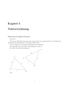 Kapitel 5 Vektorrechnung