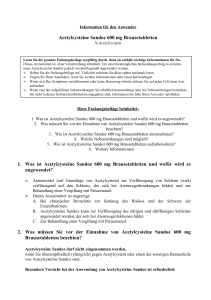 Acetylcysteïne Sandoz 600 mg Brausetabletten 1. Was