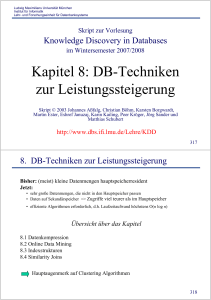 Kapitel 8: DB-Techniken zur Leistungssteigerung
