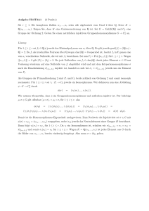 Aufgabe H13T3A1 (6 Punkte) Sei r ≥ 1. Die komplexen Zahlen α 1