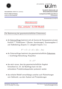 Das ” einfache“ IS-XM-Modell