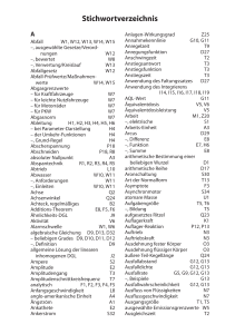 Stichwortverzeichnis