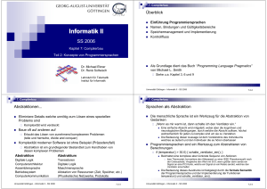 Informatik II - Universität Göttingen