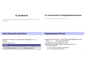 10. Sortieren III