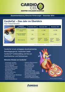 CardioCel® – Das Jahr im Überblick