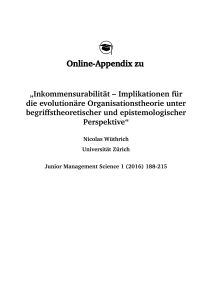 Online-Appendix zu - Junior Management Science