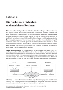 Lektion 2 Die Suche nach Sicherheit und modulares