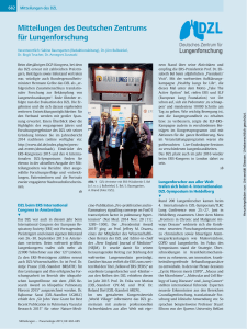 DZL-Mitteilungen in der Pneumologie im November 2015