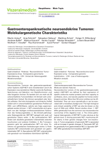 Gastroenteropankreatische neuroendokrine Tumoren