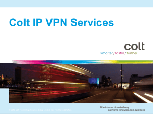 IP VPN Vorstellung - TM Mittelstand / Colt