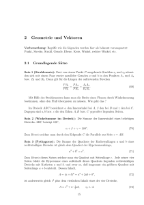 2 Geometrie und Vektoren