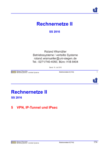 Rechnernetze II - Betriebssysteme und verteilte Systeme