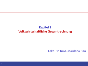 2. Volkswirtschaftliche Gesamtrechnung