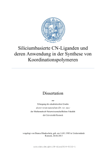 Siliciumbasierte CN-Liganden und deren Anwendung für