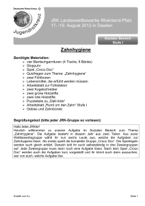 Zahnhygiene - JRK: Rheinland