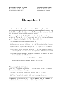 Ubungsblatt 1 - Goethe