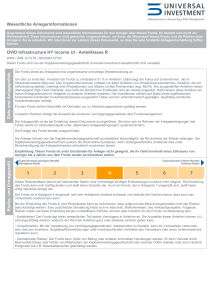 Wesentliche Anlegerinformationen OVID Infrastructure HY Income UI