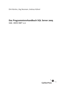 Das Programmiererhandbuch SQL Server 2005 Inkl