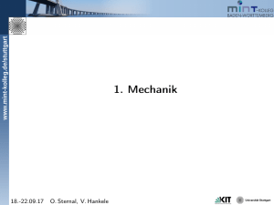 1. Mechanik - ILIAS Stuttgart