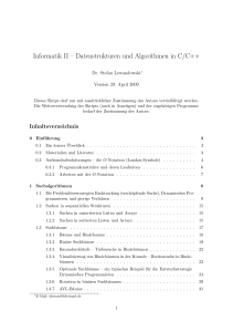 Datenstrukturen und Algorithmen in C/C++