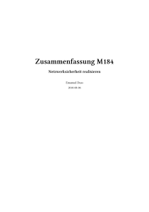 Zusammenfassung M184