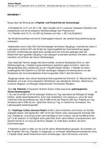 INFOBRIEF 1 Neues über die Wirkung der L-Peptide