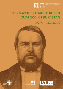 Hermann Schaaffhausen und die Entdeckung der eiszeitlichen