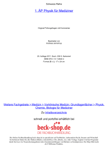 1. ÄP Physik für Mediziner - ReadingSample - Beck-Shop