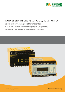 ISOMETER® isoLR275 mit Ankoppelgerät AGH-LR