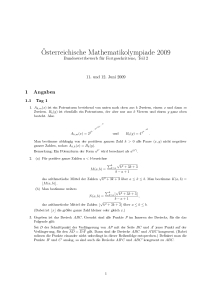 Österreichische Mathematikolympiade 2009