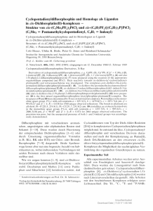 Cyclopentadienyldifluorphosphin und Homologe als