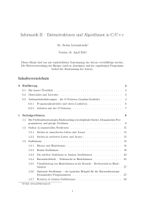 Datenstrukturen und Algorithmen in C/C++