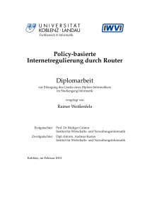 Policy-basierte Internetregulierung durch Router