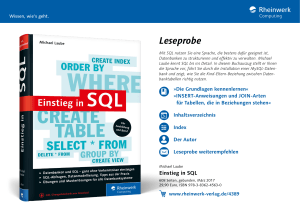 Einstieg in SQL - Amazon Web Services