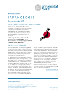 Factsheet BA Japanologie SoSe2017