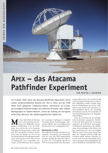 APEX – das Atacama Pathfinder Experiment