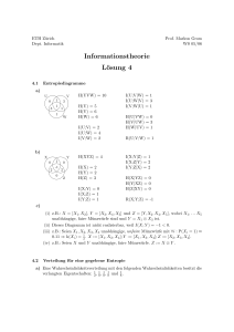 Informationstheorie Lösung 4 - Computer Graphics Laboratory ETH