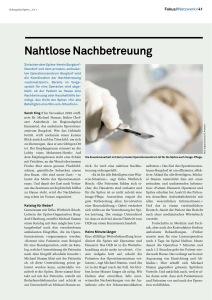 Nahtlose Nachbetreuung - Operationszentrum Burgdorf