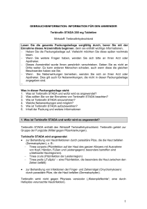 GEBRAUCHSINFORMATION: INFORMATION FÜR DEN ANWENDER