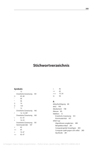 Stichwortverzeichnis