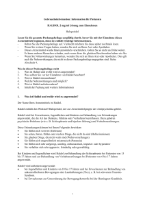 Gebrauchsinformation: Information für Patienten HALDOL 2 mg/ml