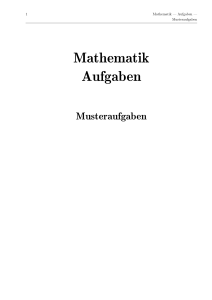 Mathematik Aufgaben - dl.mb