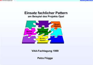 Einsatz fachlicher Pattern - GDV