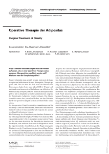 Operative Therapie der Adipositas