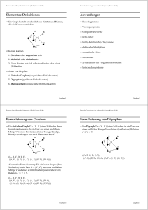 Elementare Definitionen Anwendungen Formalisierung von