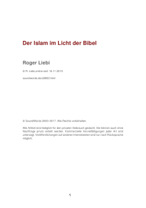 Der Islam im Licht der Bibel