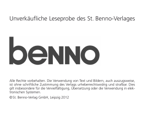 Unverkäufliche Leseprobe des St. Benno-Verlages