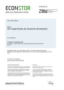 Die Target-Kredite der Deutschen Bundesbank
