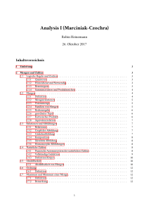 Analysis I (Marciniak