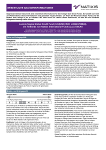 wesentliche anlegerinformationen - Natixis Global Asset Management